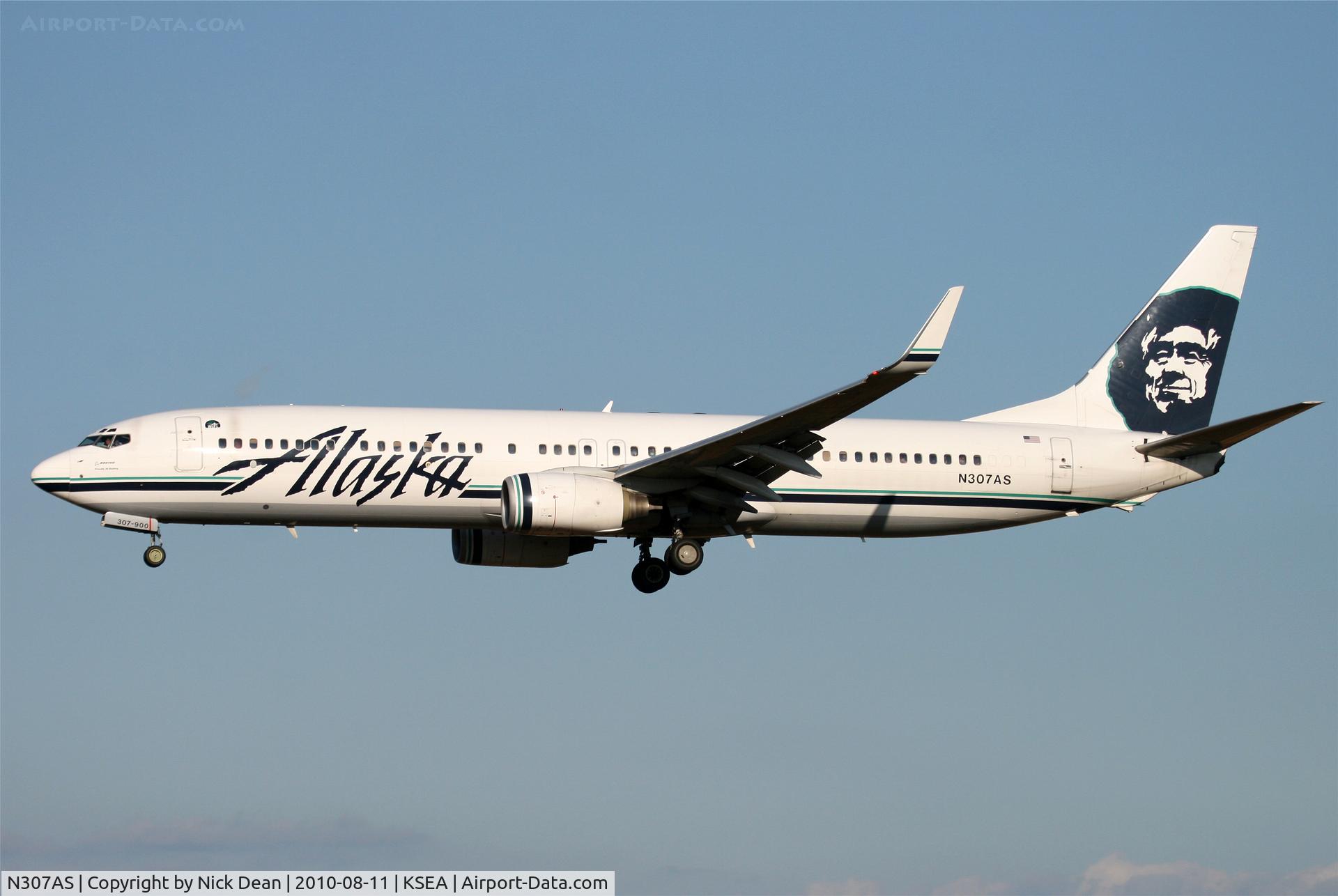N307AS, 2001 Boeing 737-990 C/N 30015, KSEA
