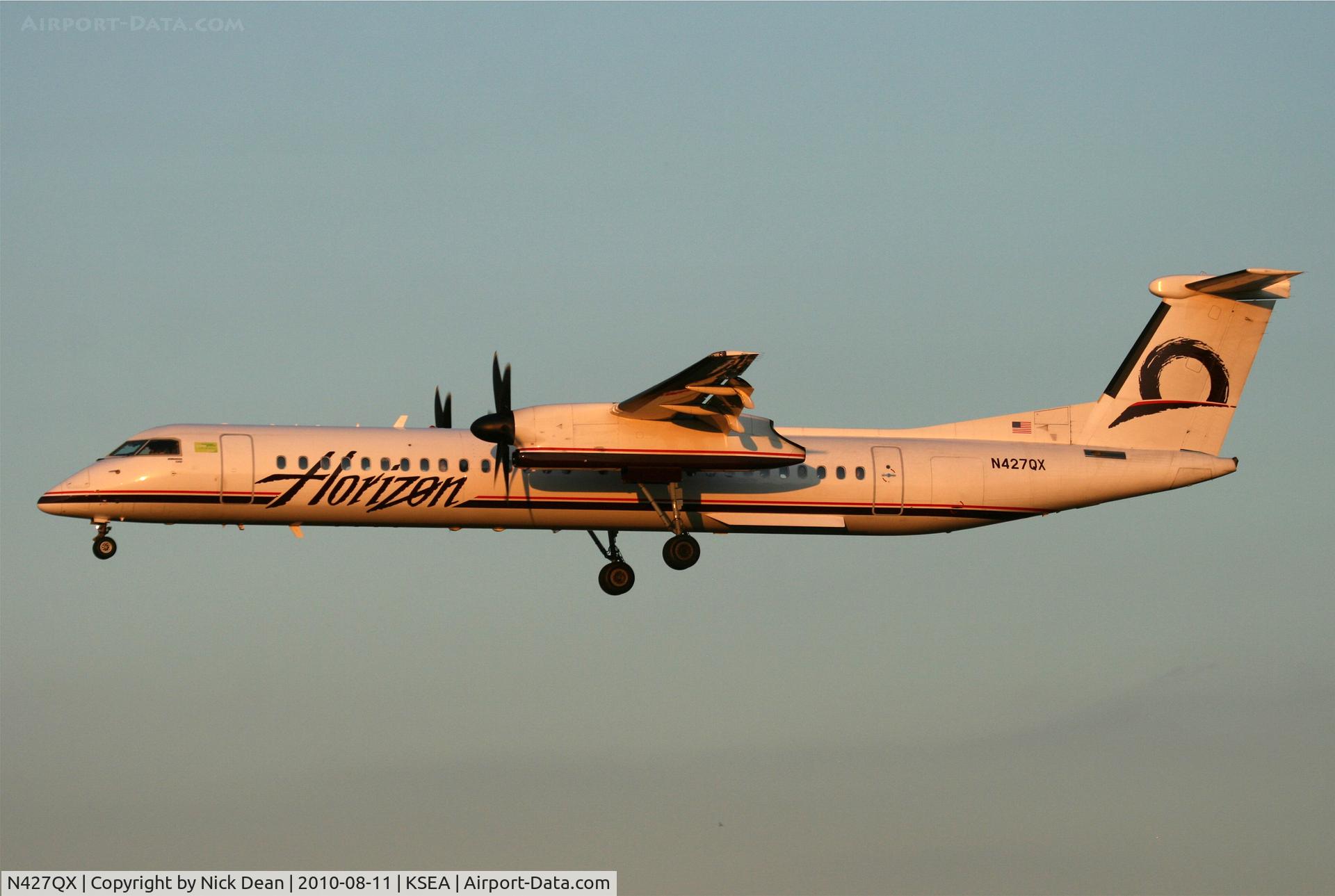 N427QX, 2007 Bombardier DHC-8-402 Dash 8 C/N 4156, KSEA