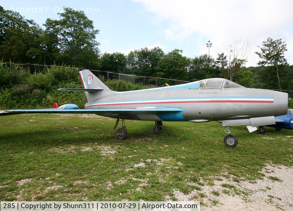 285, Dassault Mystère IVA C/N 285, S/n 285 - Mystere IVA preserved in full French Air Force Patrol inside Savigny-les-Beaune Museum...