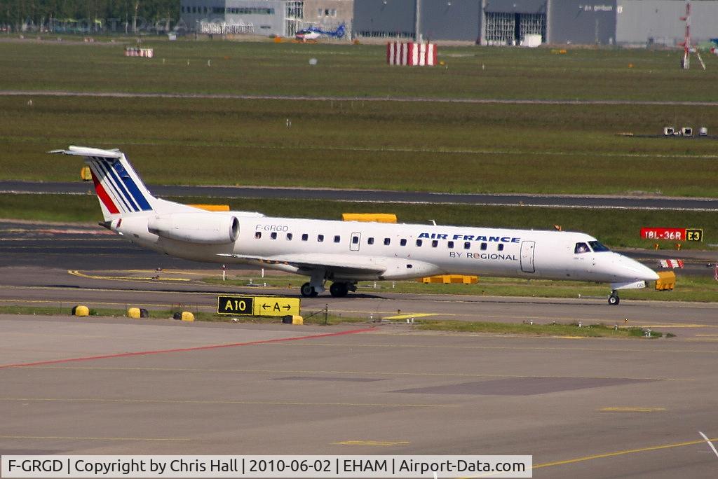 F-GRGD, 1998 Embraer EMB-145EU (ERJ-145EU) C/N 145043, Air France operated by Regional