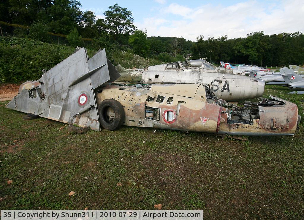 35, Dassault Mirage IIIC C/N 35, S/n 35 - Mirage IIIC stored inside Savigny-les-Beaune Museum...