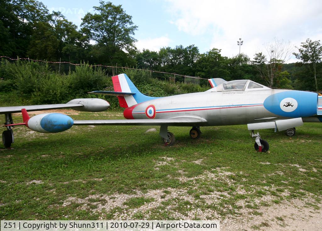 251, Dassault MD-450 Ouragan C/N 215, S/n 215 - Dassault Ouragan preserved in French Air Force Patrol @ Savigny-les-Beaune Museum...