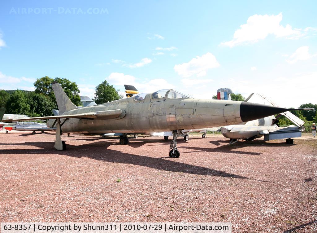 63-8357, Republic F-105F Thunderchief C/N F134, US Air Force F-105F preserved inside Savigny-les-Beaune Museum...