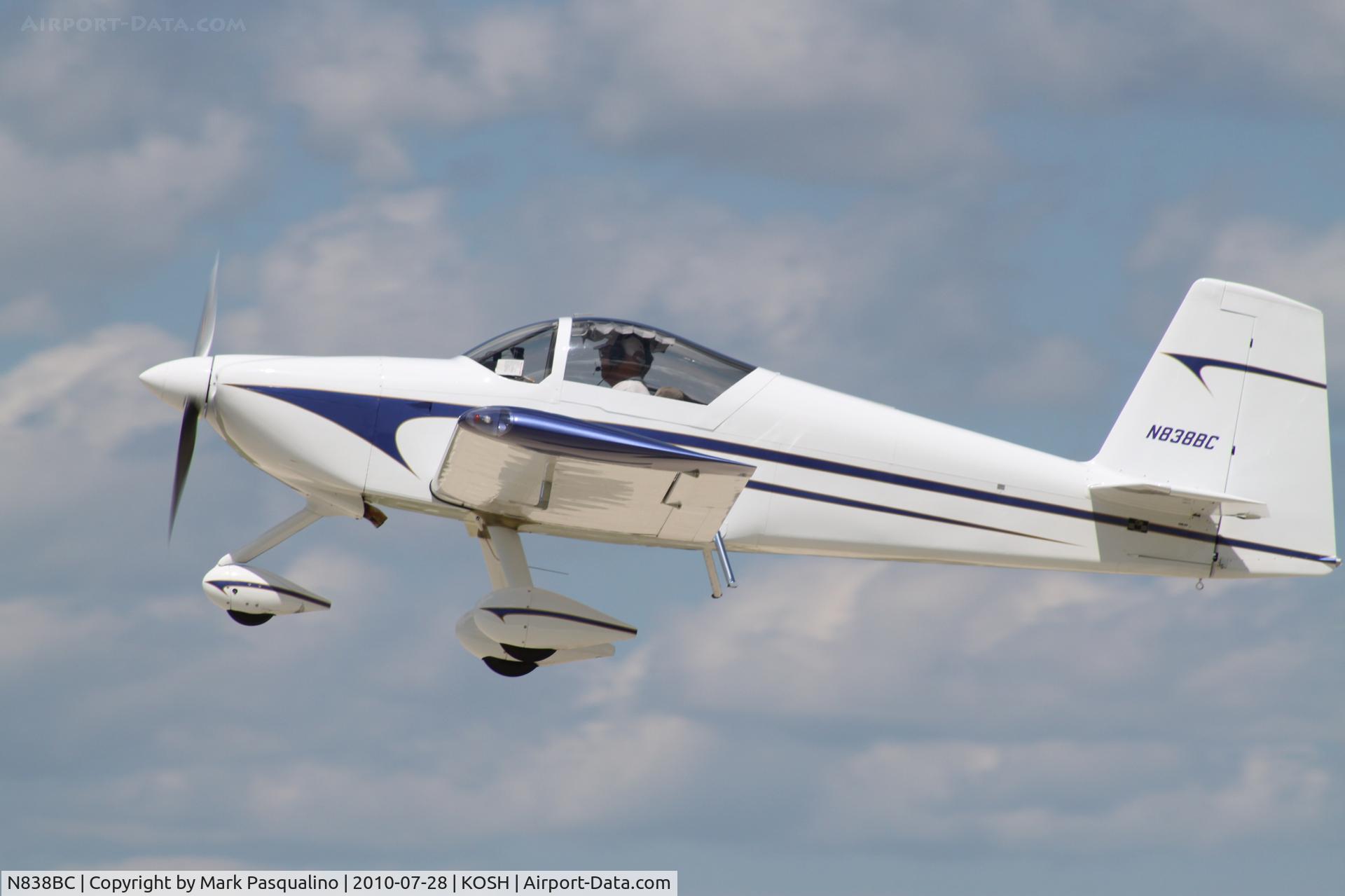 N838BC, 2008 Vans RV-7A C/N 71432, RV-7A