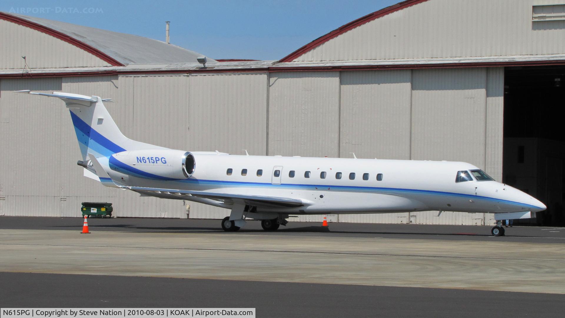 N615PG, 2007 Embraer EMB-135BJ Legacy C/N 14501004, Pacific Gas & Electric (SF, CA) bases their 2007 Embraer EMB-135BJ @ KOAK