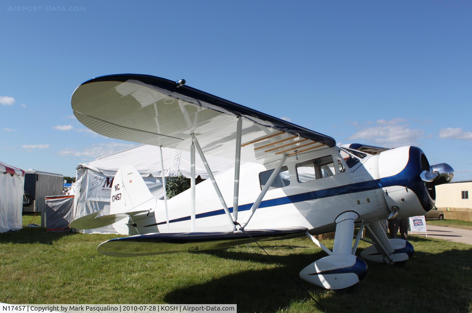 N17457, 1937 Waco YKS-7 C/N 4600, Waco YKS-7