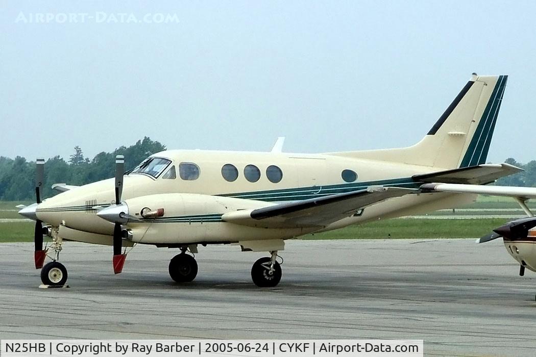 N25HB, 1996 Raytheon Aircraft Company C90A C/N LJ-1453, Beech C90B King Air [LJ-1453] Kitchener-Waterloo~C 24/06/2005