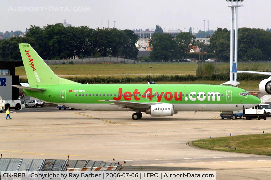 CN-RPB, 1991 Boeing 737-4B3 C/N 24751, Boeing 737-4B3 [24751] (Jet4you) Orly~F 06/07/2006