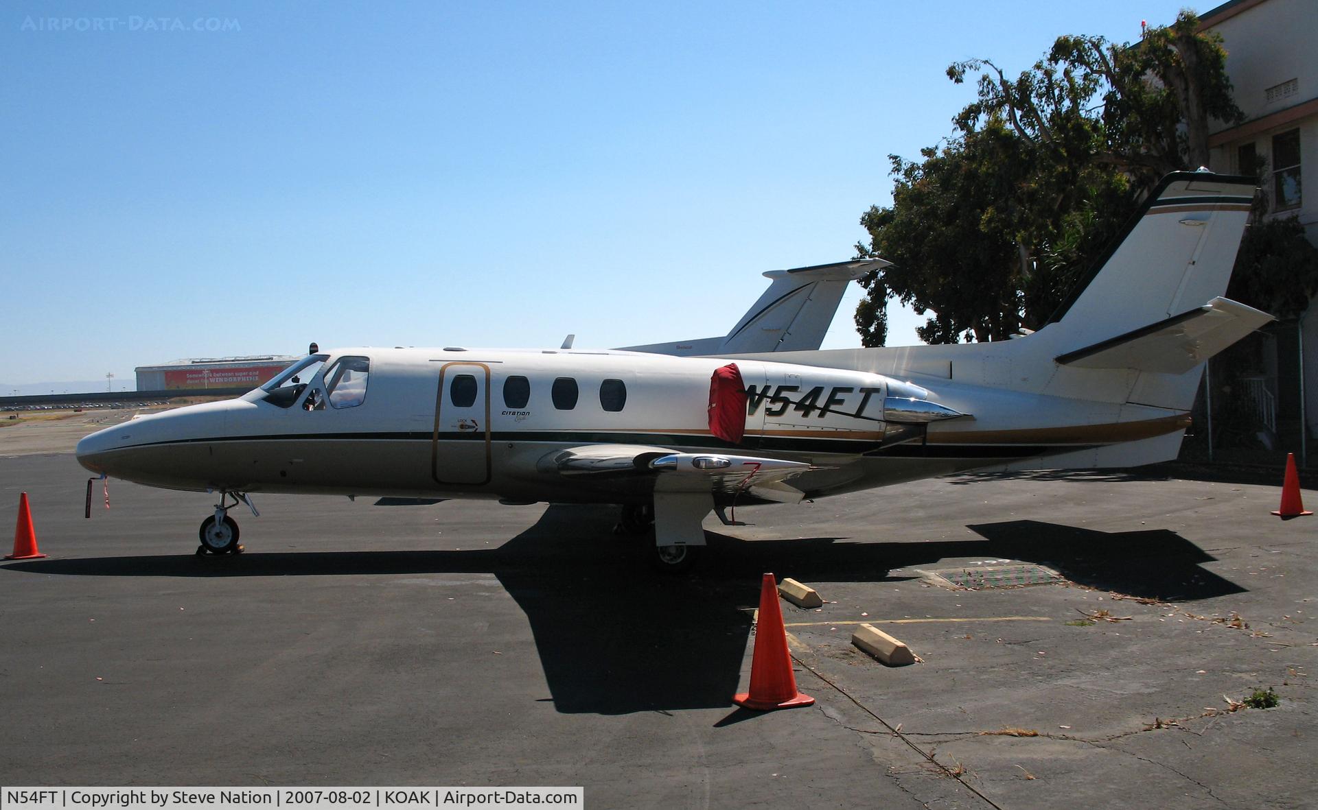 N54FT, 1979 Cessna 501 Citation I/SP C/N 501-0100, Texas-based 1979 Cessna 501 visiting Oakland, CA on North Field visitor's ramp