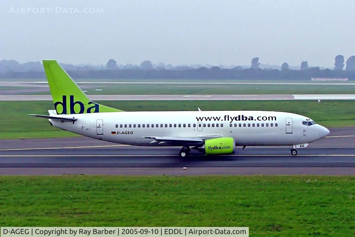 D-AGEG, 1988 Boeing 737-35B C/N 24237, Boeing 737-35B [24237] (DBA) Dusseldorf~D 10/09/2005