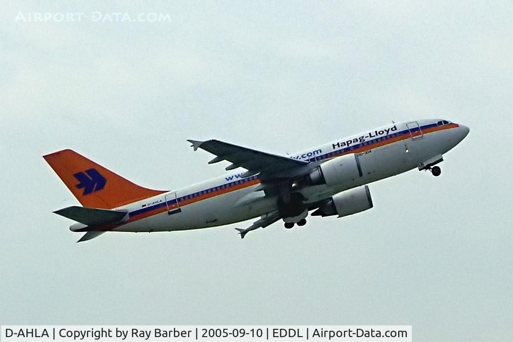 D-AHLA, 1989 Airbus A310-304 C/N 520, Airbus A310-304 [064] Hapag-Lloyd Dusseldorf~D 10/09/2005