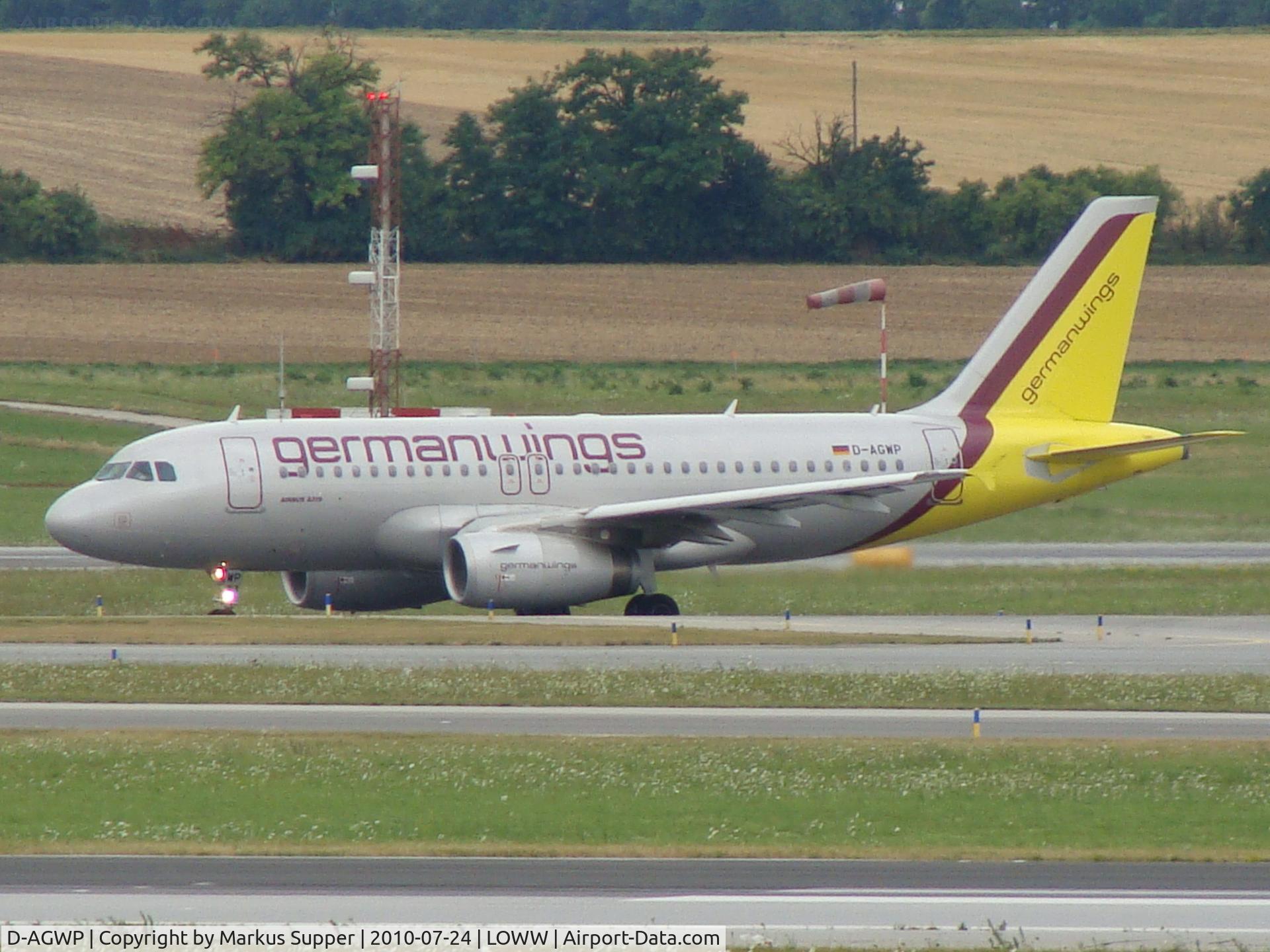 D-AGWP, 2010 Airbus A319-132 C/N 4227, Leaving to Stuttgart