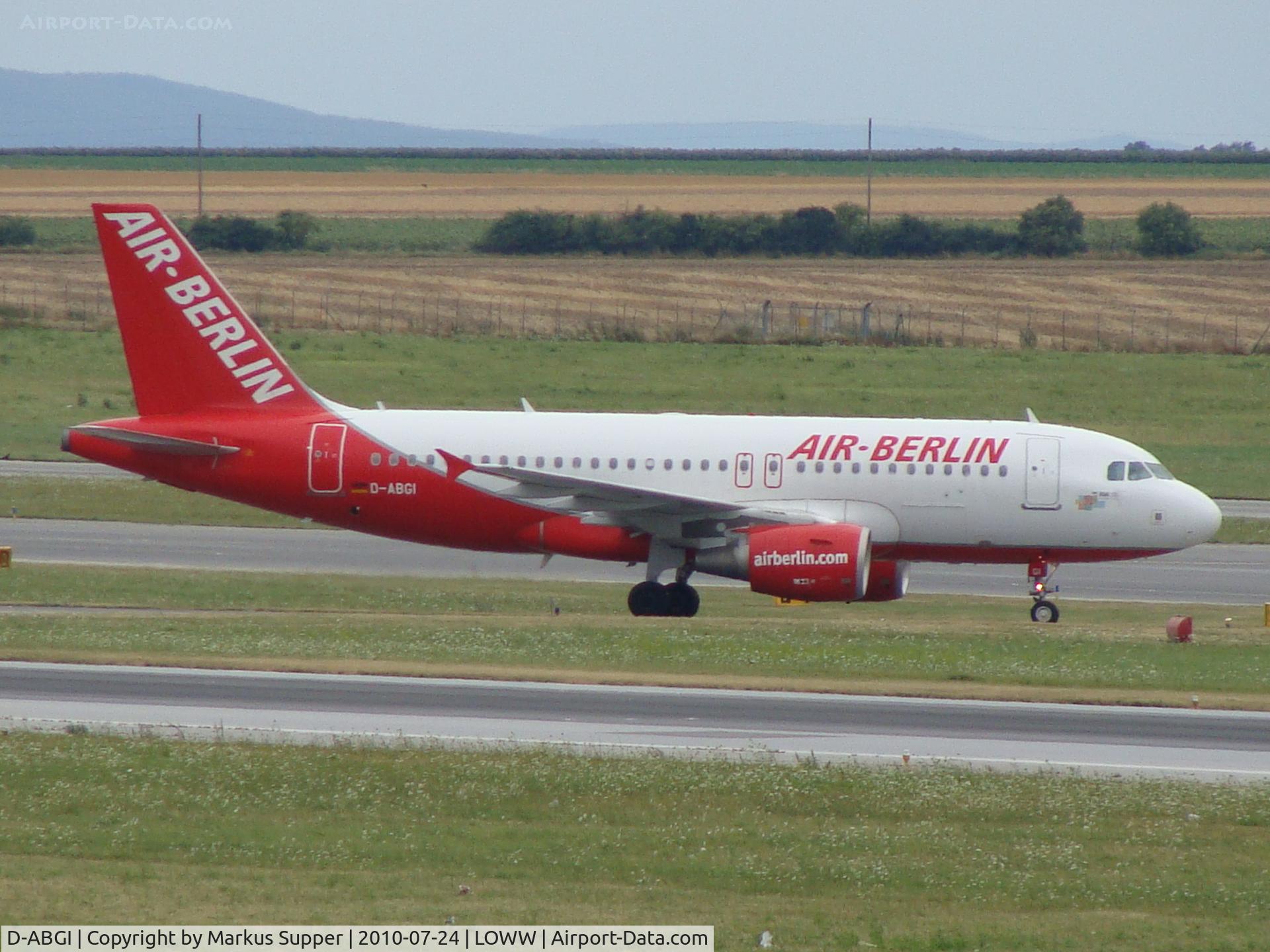 D-ABGI, 2007 Airbus A319-112 C/N 3346, Just landed
