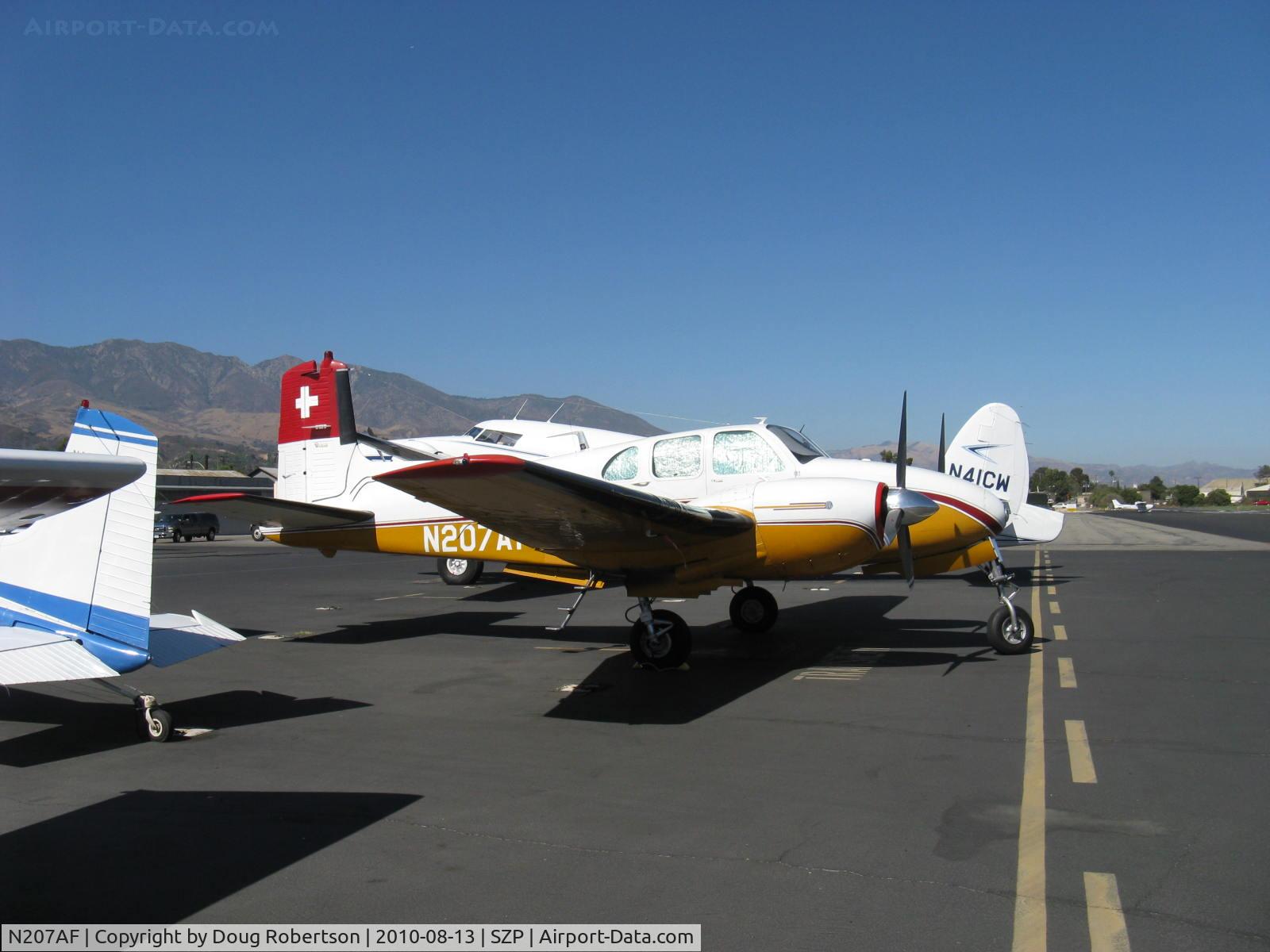 N207AF, 1955 Beech C-50 Twin Bonanza C/N CH-144, 1955 Beech C50 TWIN BONANZA 'Pegasus', two Lycoming GO-480-F1A6 275  Hp each geared engines