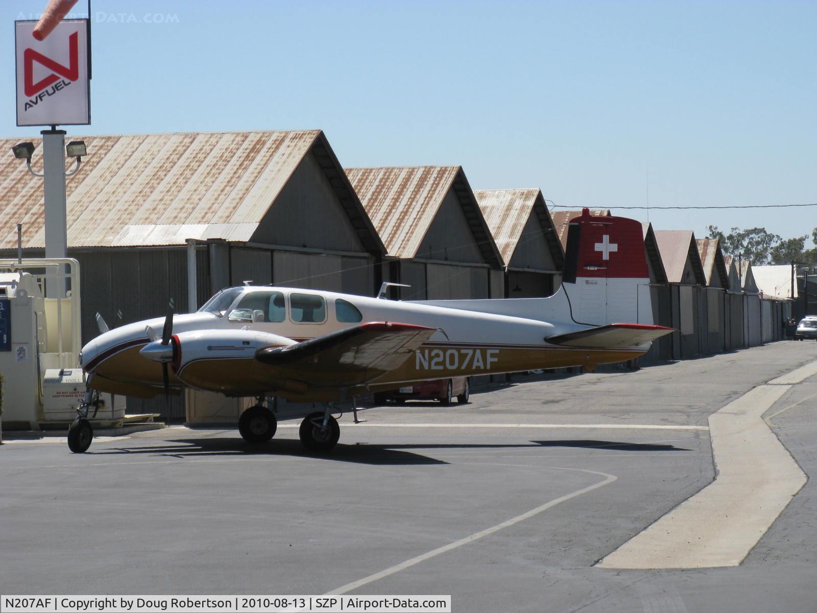 N207AF, 1955 Beech C-50 Twin Bonanza C/N CH-144, 1955 Beech C50 TWIN BONANZA 'Pegasus', two Lycoming GO-480-F1A6 275 Hp each geared engines, refueling