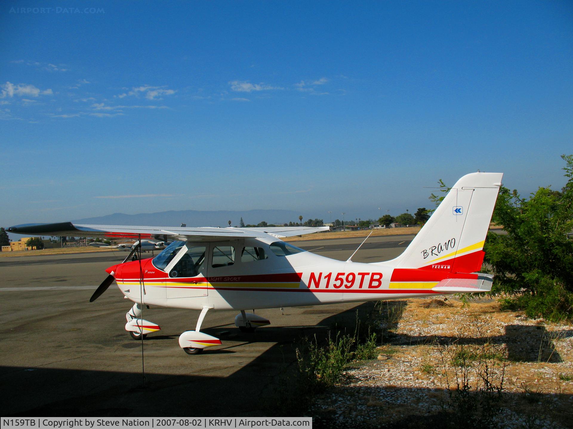 N159TB, Tecnam P-2004 Bravo C/N 086, Light Sport aviation West (Salinas, CA) 2007 Costruzioni Aeronautiche Tecna P2004 BRAVO visiting KRHV for maintenance checks (now with owner at San Luis Obispo, CA)
