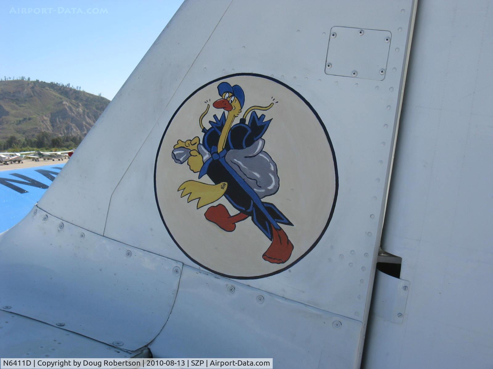 N6411D, 1942 North American SNJ-4 Texan C/N 88-10117, 1942 North American SNJ-4, P&W R-1340 600 Hp, logo