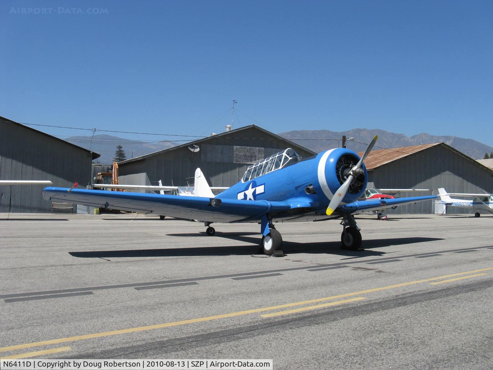 N6411D, 1942 North American SNJ-4 Texan C/N 88-10117, 1942 North American SNJ-4, P&W R-1340 600 Hp