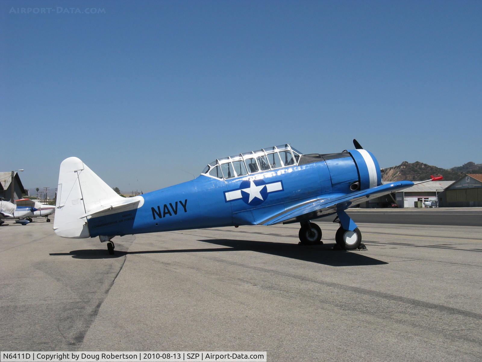 N6411D, 1942 North American SNJ-4 Texan C/N 88-10117, 1942 North American SNJ-4, P&W R-1340 600 Hp