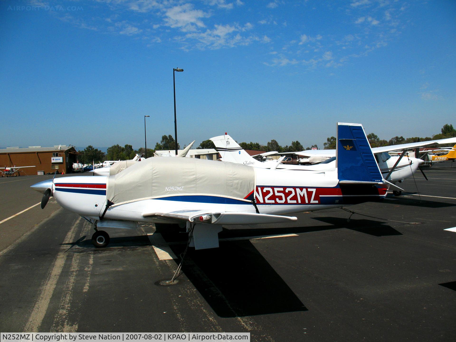 N252MZ, 1986 Mooney M20K 252TSE C/N 25-1051, Privately-owned M20K visiting from Washington state