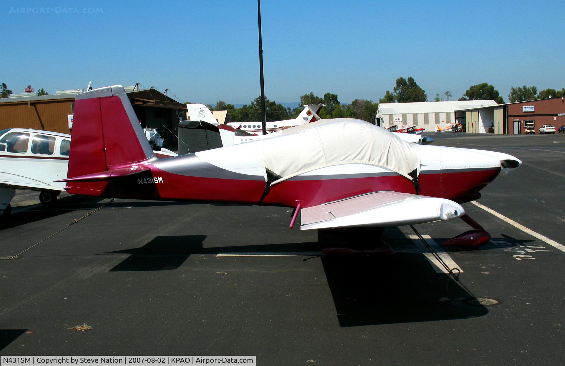 N431SM, 2002 Vans RV-9A C/N 90409, 2002 RV-9A home built from Oregon on transient ramp