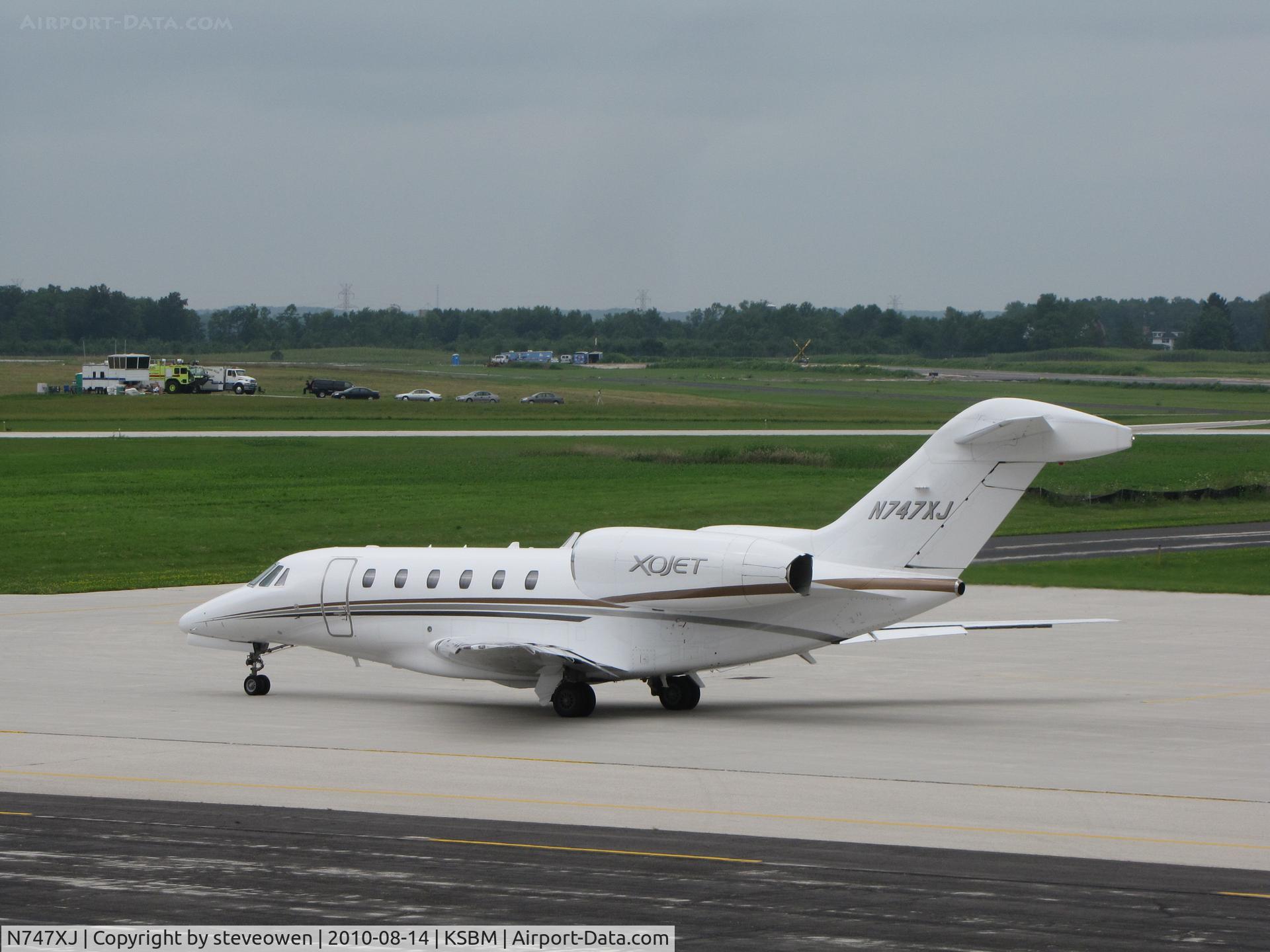 N747XJ, 2005 Cessna 750 Citation X Citation X C/N 750-0247, Taxing @ KSBM during the PGS Tour