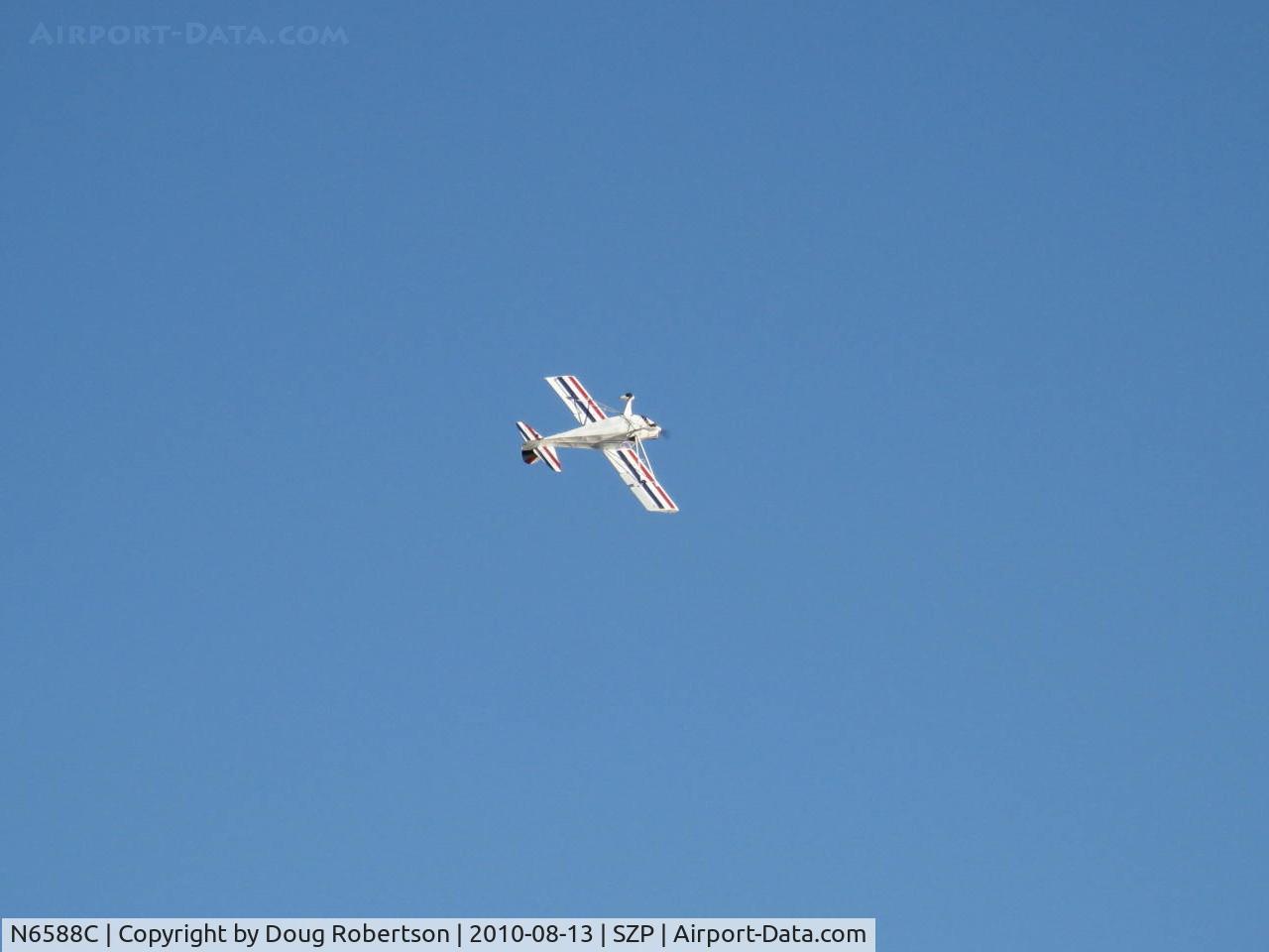 N6588C, 1992 Taylorcraft/Swick T-Clips C/N 1, 1992 McCain SWICK-CLIP-T, aerobatic practice w/o smoke