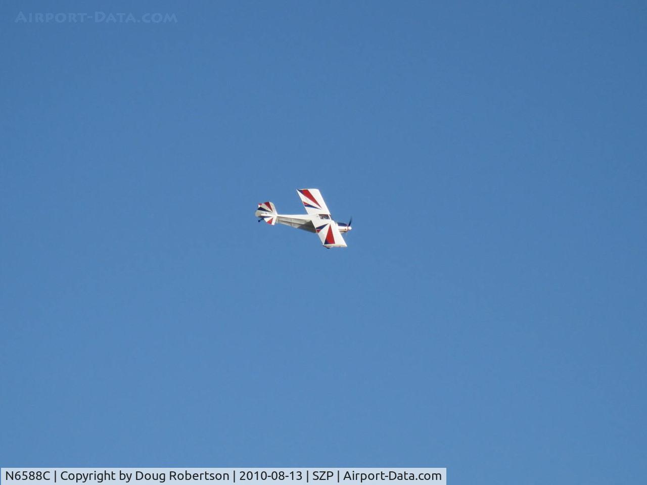 N6588C, 1992 Taylorcraft/Swick T-Clips C/N 1, 1992 McCain SWICK-CLIP-T aerobatic practice w/o smoke