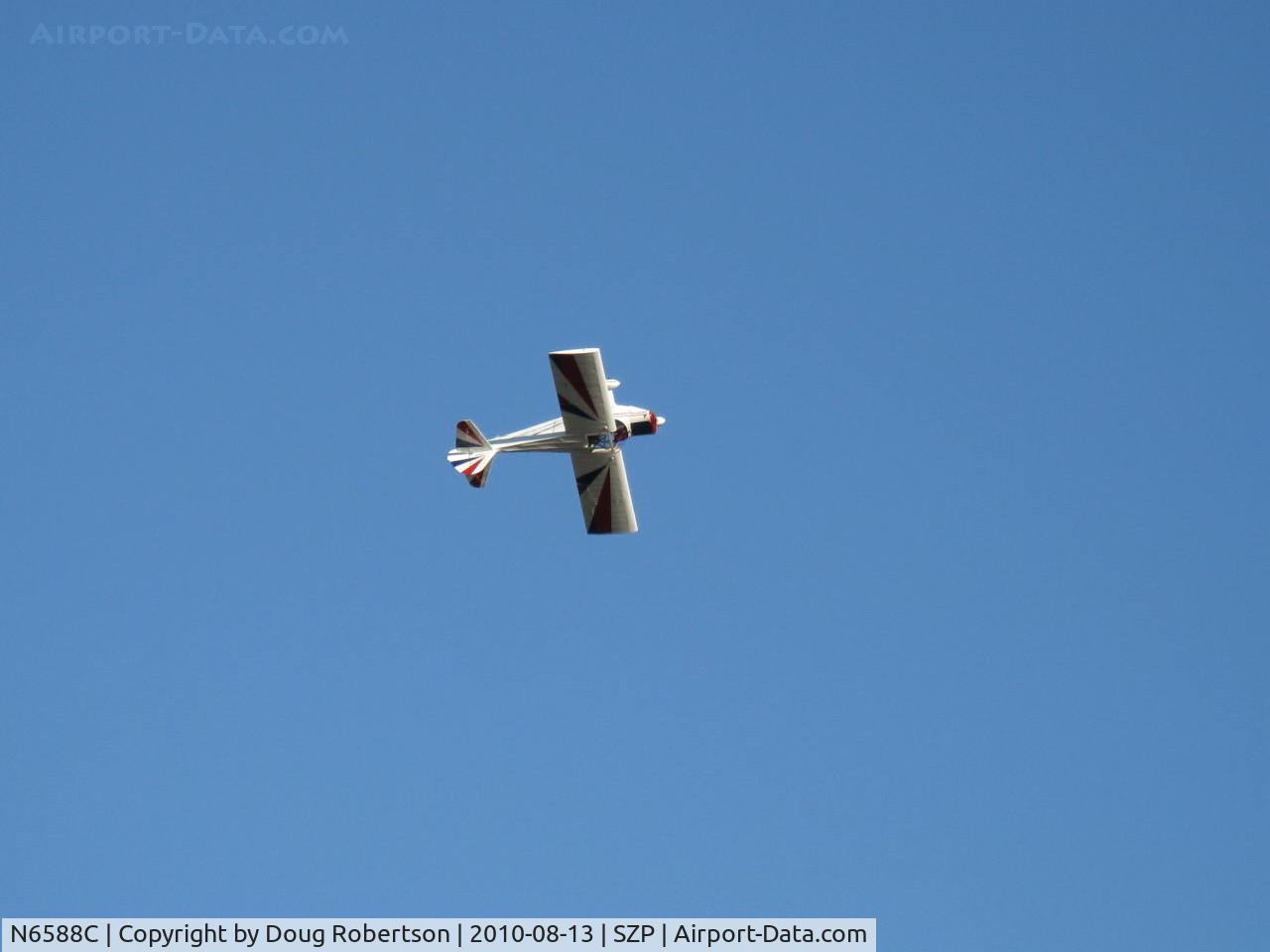 N6588C, 1992 Taylorcraft/Swick T-Clips C/N 1, 1992 McCain SWICK-CLIP-T, aerobatic practice w/o smoke