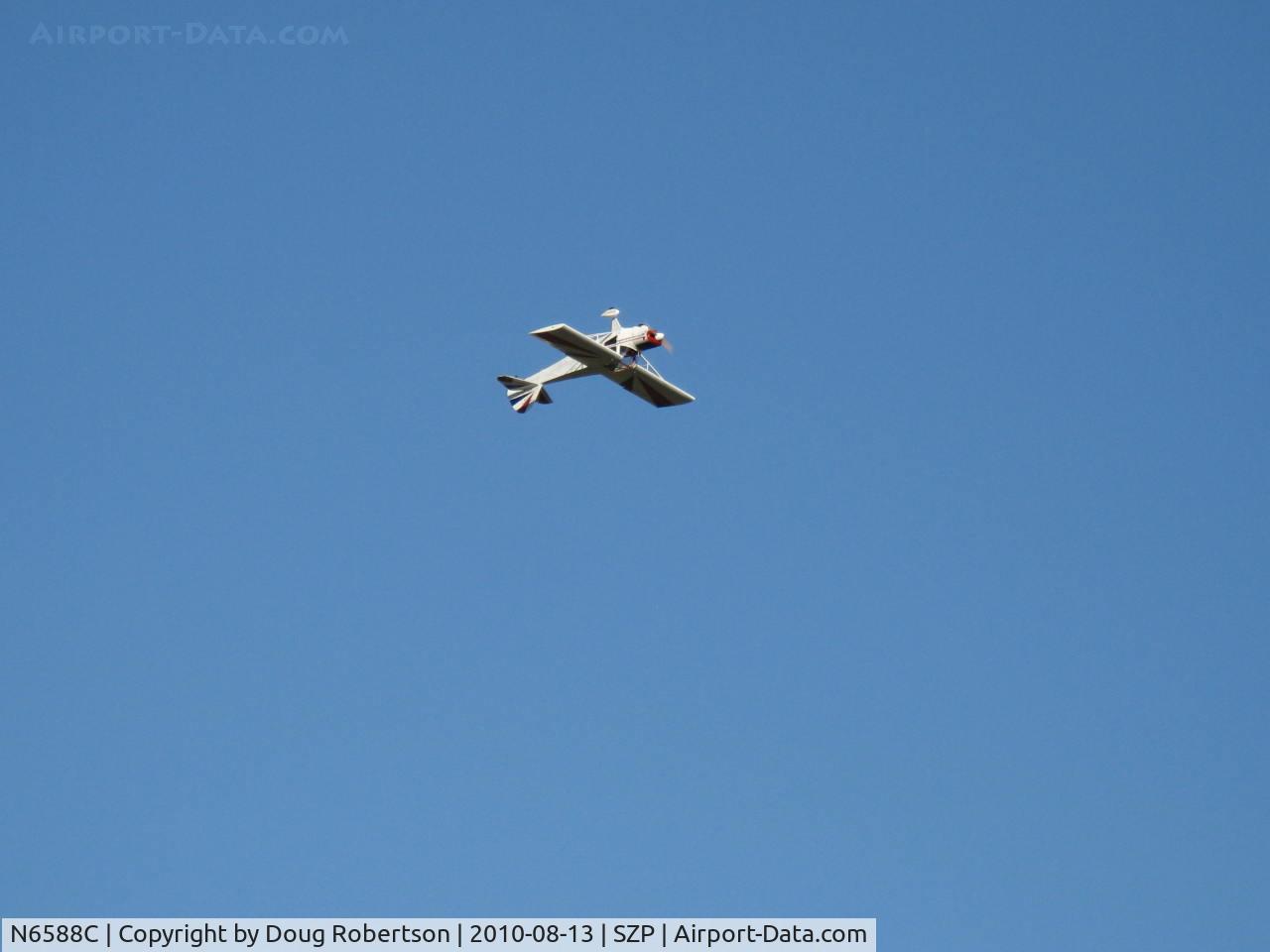 N6588C, 1992 Taylorcraft/Swick T-Clips C/N 1, 1992 McCain SWICK-CLIP-T, aerobatic practice w/o smoke