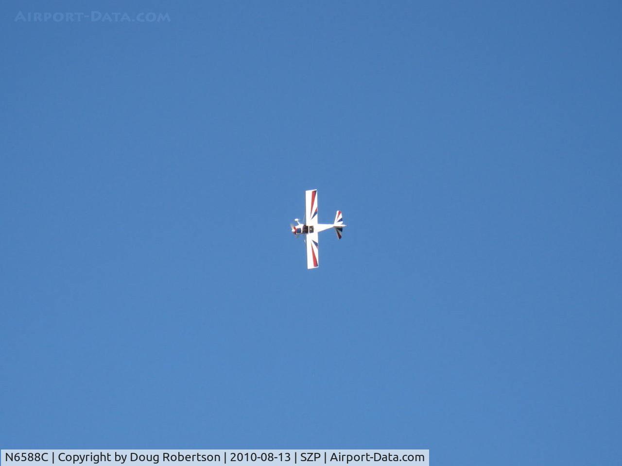 N6588C, 1992 Taylorcraft/Swick T-Clips C/N 1, 1992 McCain SWICK-CLIP-T, aerobatic practice w/o smoke