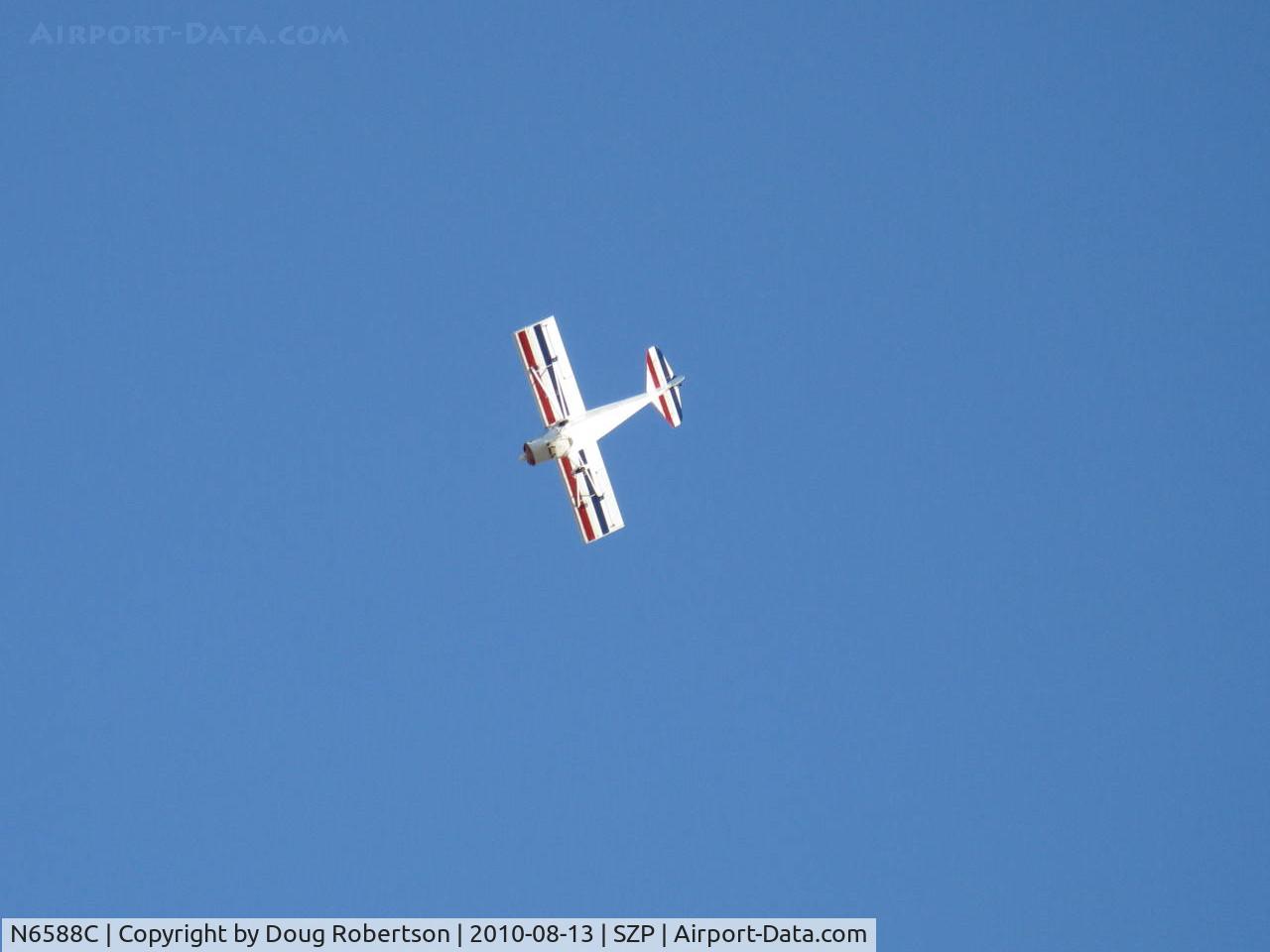 N6588C, 1992 Taylorcraft/Swick T-Clips C/N 1, 1992 McCain SWICK-CLIP-T, aerobatic practice w/o smoke