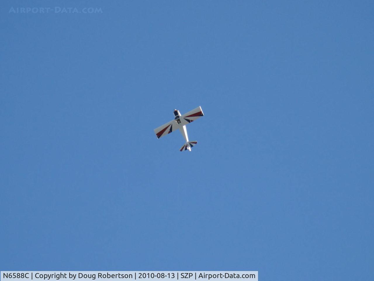 N6588C, 1992 Taylorcraft/Swick T-Clips C/N 1, 1992 McCain SWICK-CLIP-T, aerobatic practice w/o smoke