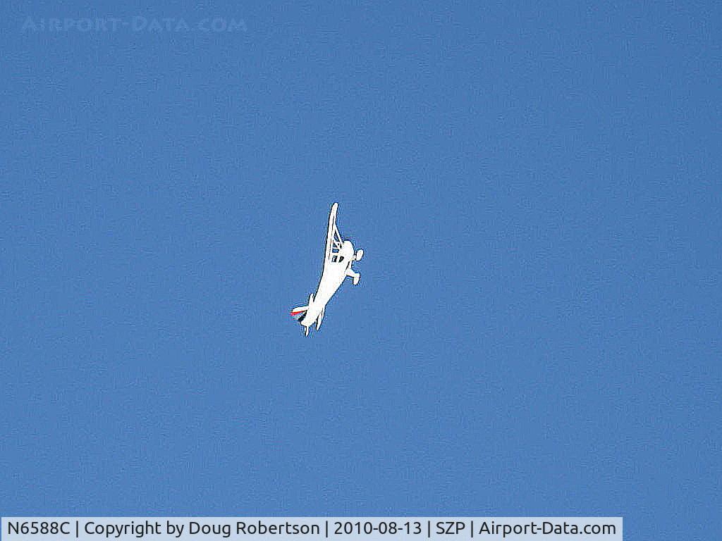 N6588C, 1992 Taylorcraft/Swick T-Clips C/N 1, 1992 McCain SWICK-CLIP-T, aerobatic practice w/o smoke