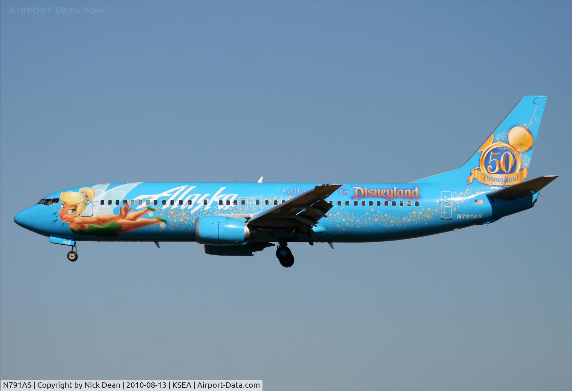 N791AS, 1997 Boeing 737-490 C/N 28886, KSEA