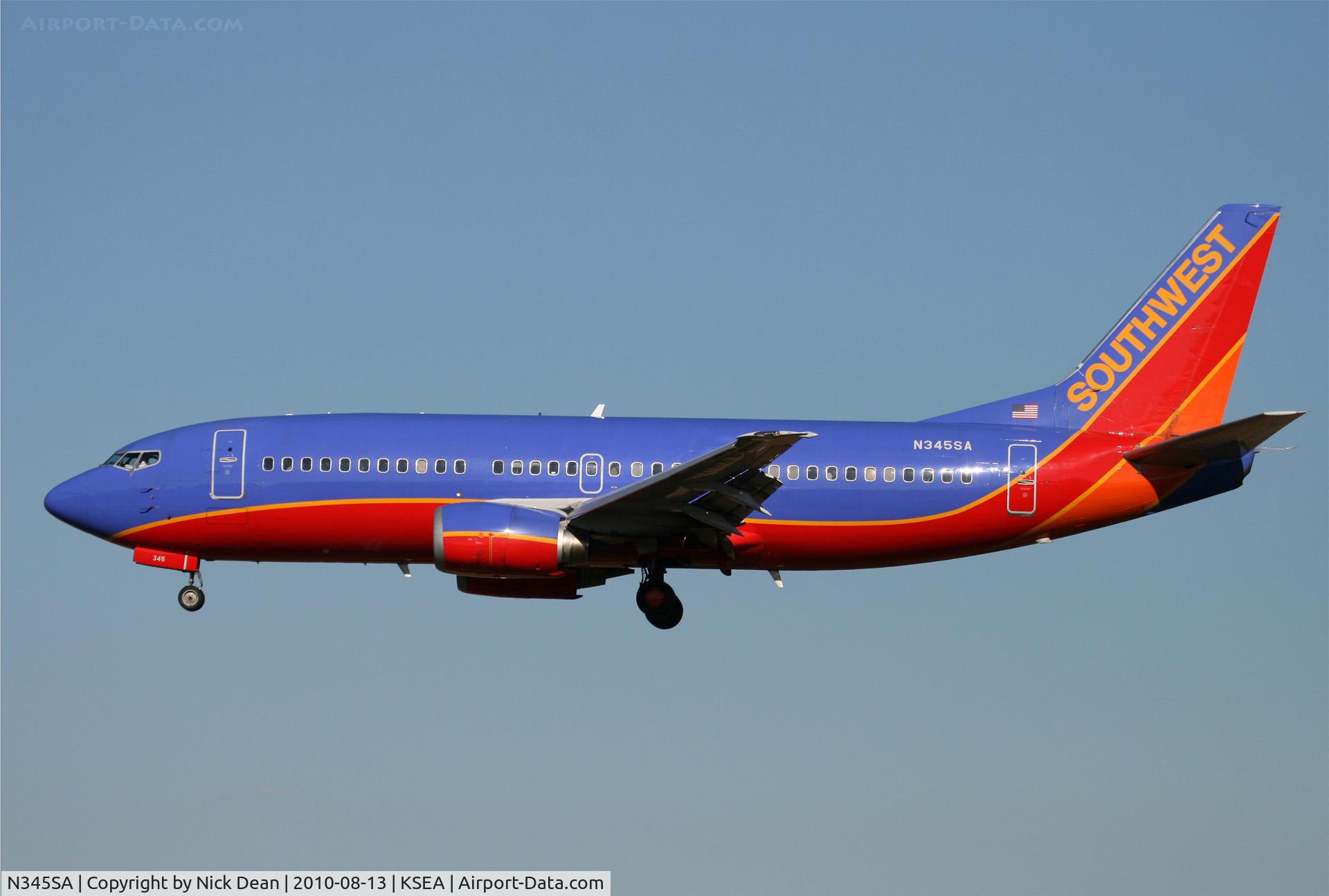 N345SA, 1987 Boeing 737-3K2 C/N 23786, KSEA