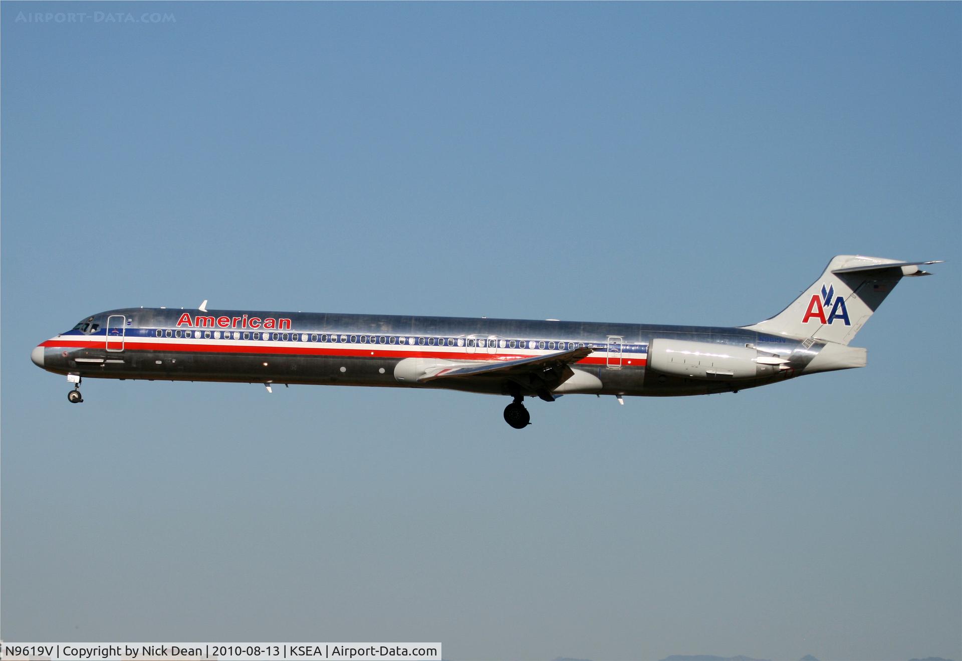 N9619V, 1997 McDonnell Douglas MD-83 (DC-9-83) C/N 53566, KSEA