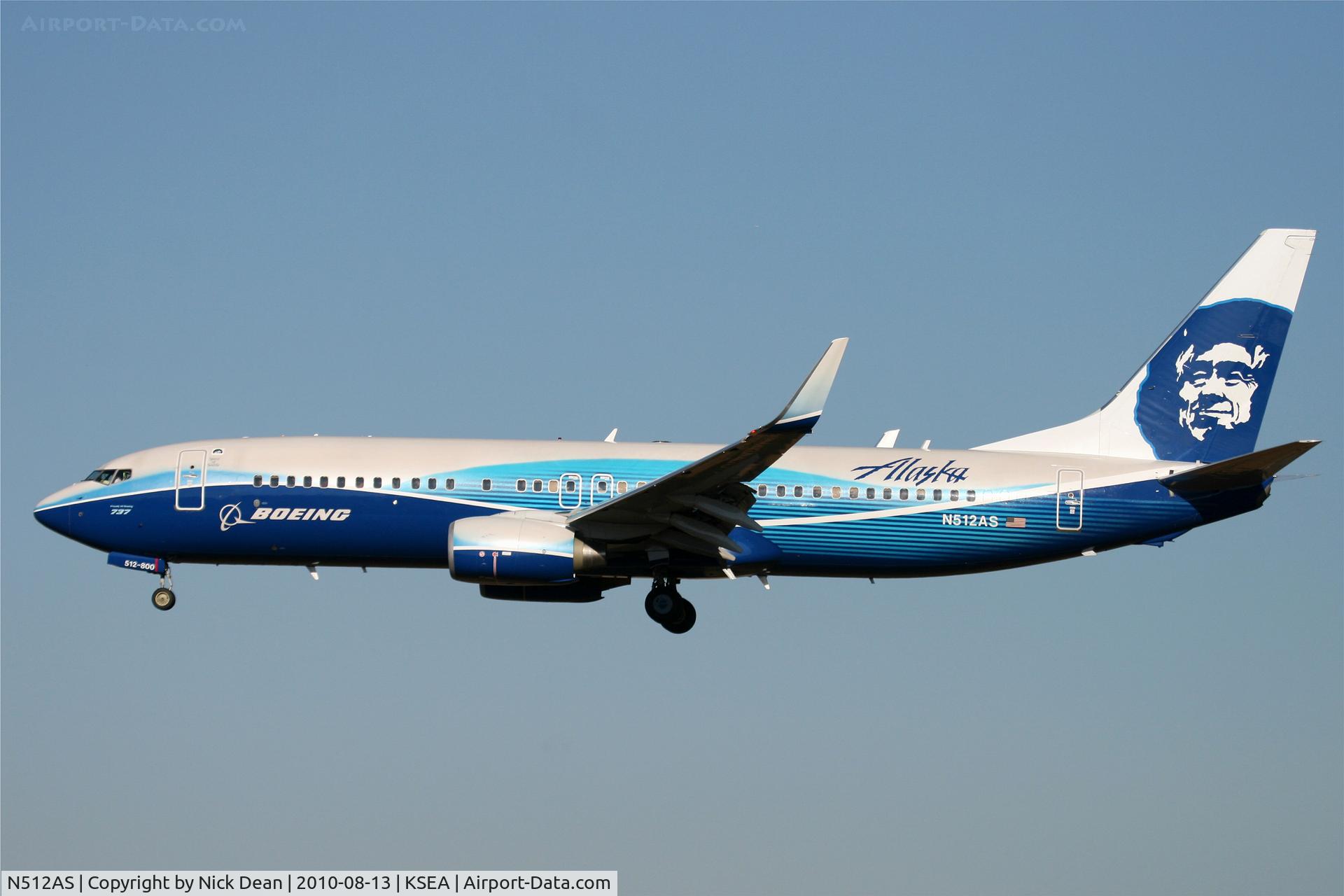 N512AS, 2008 Boeing 737-890 C/N 39043, KSEA