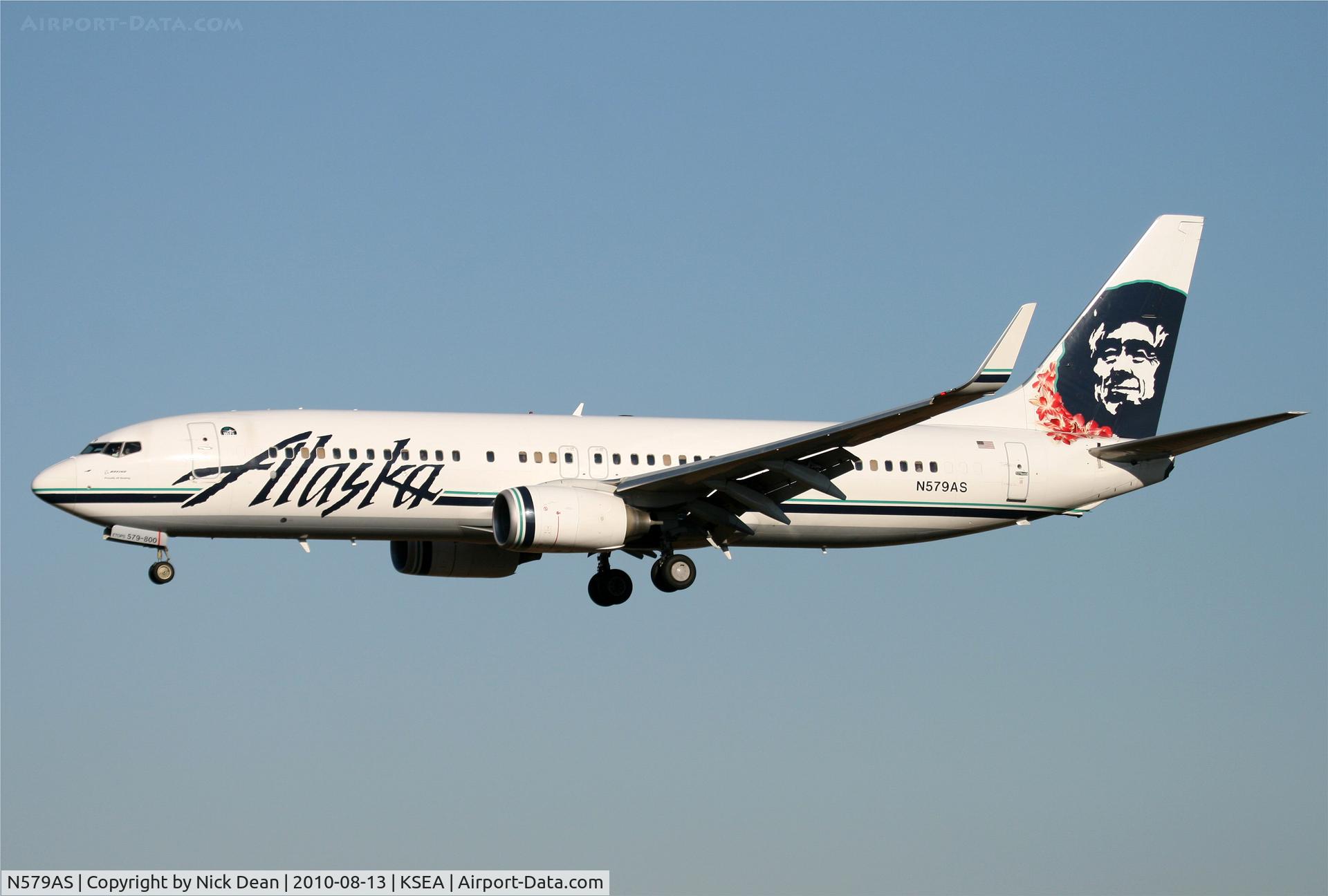 N579AS, 2007 Boeing 737-890 C/N 35187, KSEA