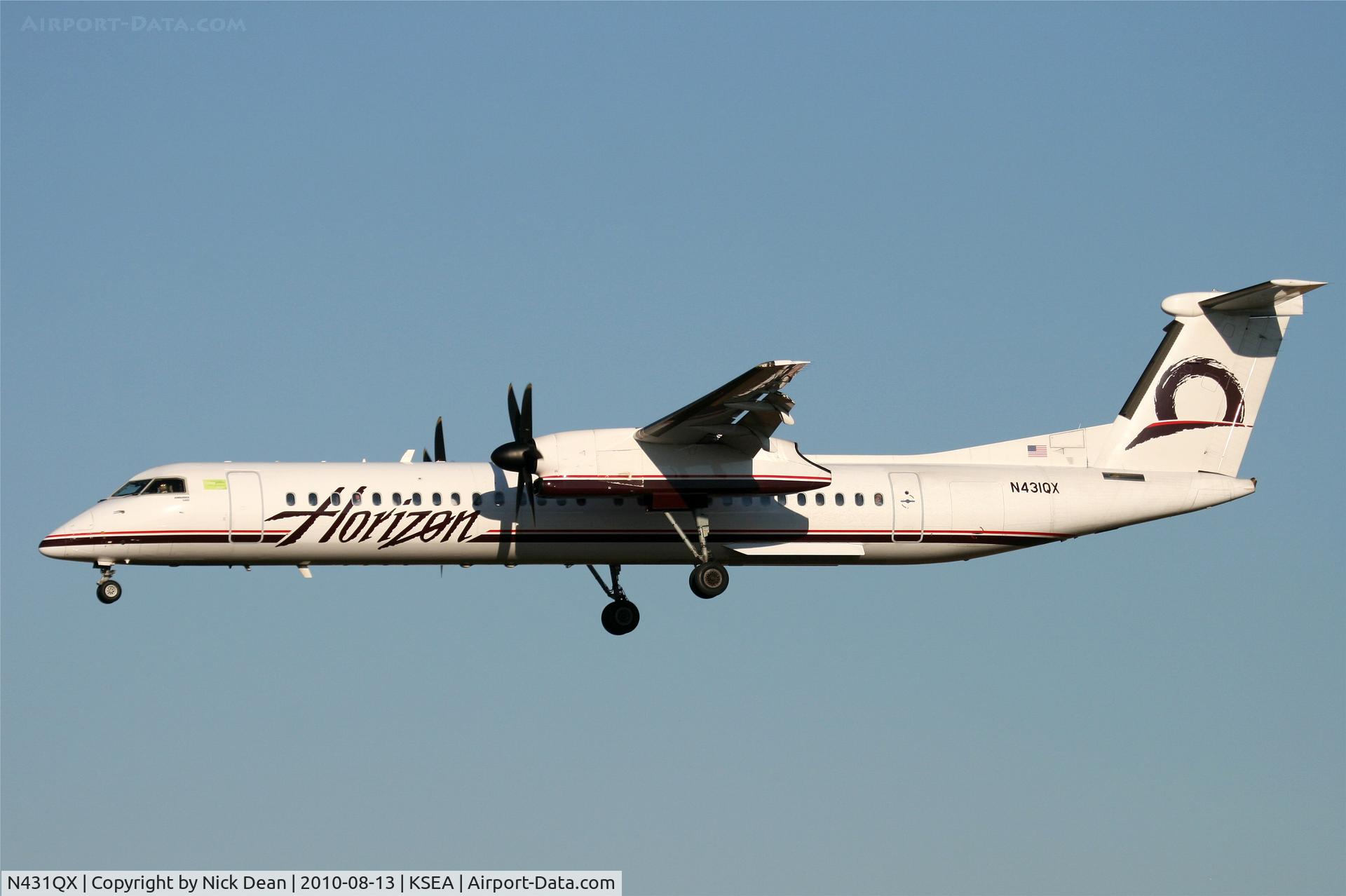 N431QX, 2007 Bombardier DHC-8-402 Dash 8 C/N 4164, KSEA
