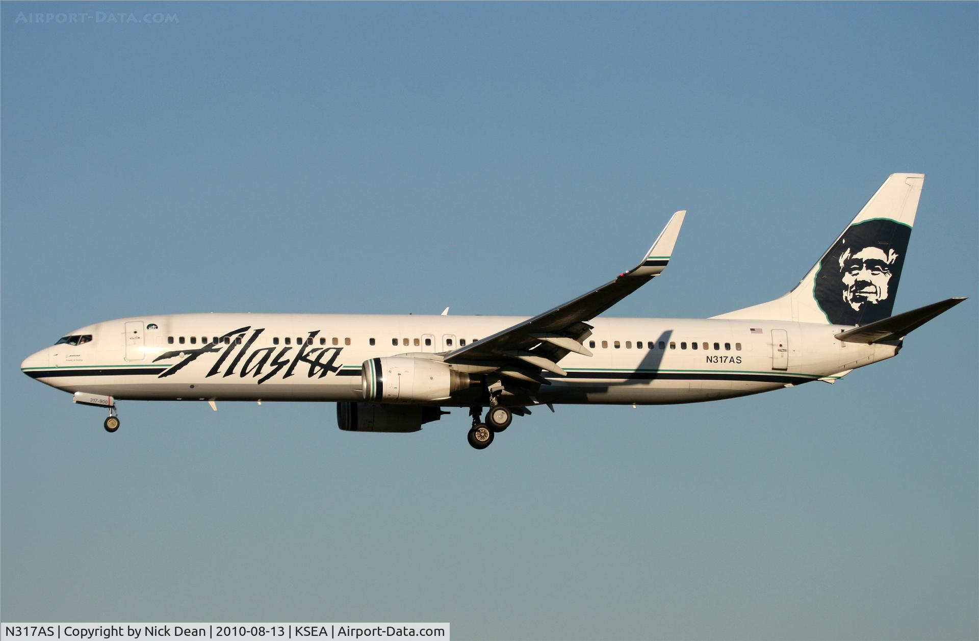 N317AS, 2003 Boeing 737-990 C/N 30856, KSEA