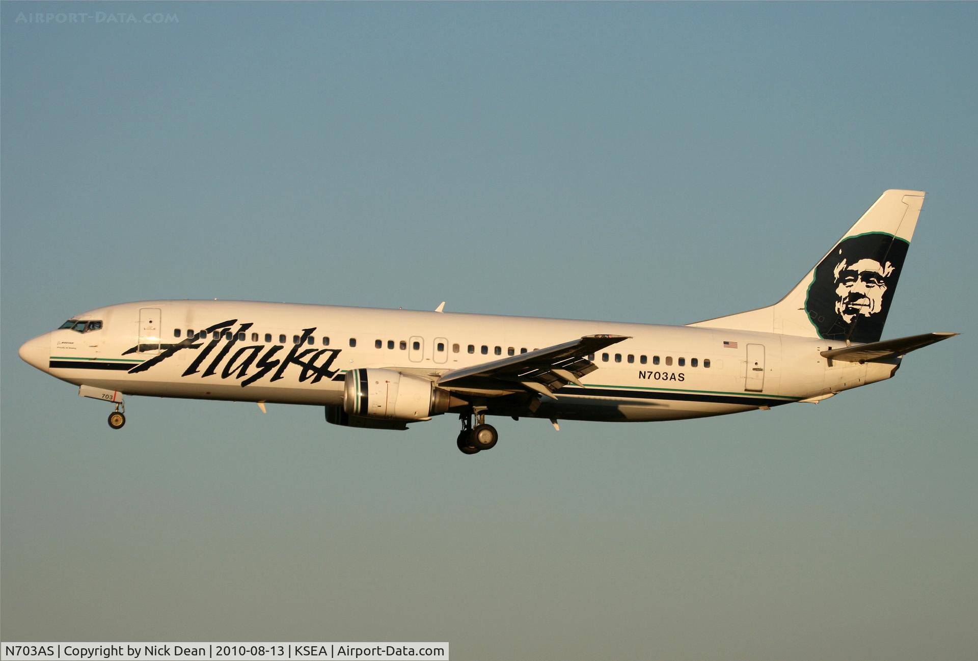 N703AS, 1998 Boeing 737-490 C/N 28893, KSEA