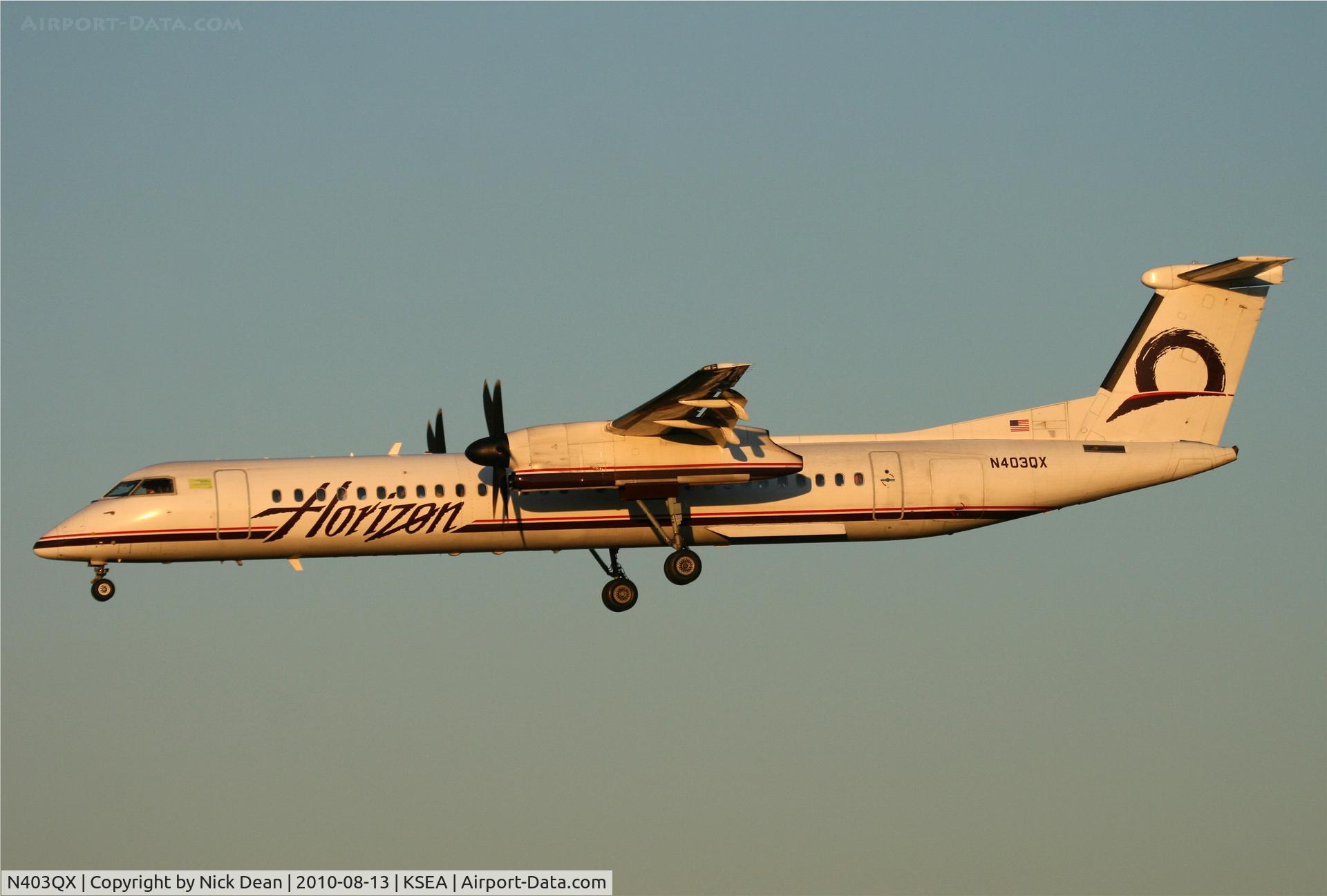 N403QX, 2001 De Havilland Canada DHC-8-402 Dash 8 C/N 4037, KSEA