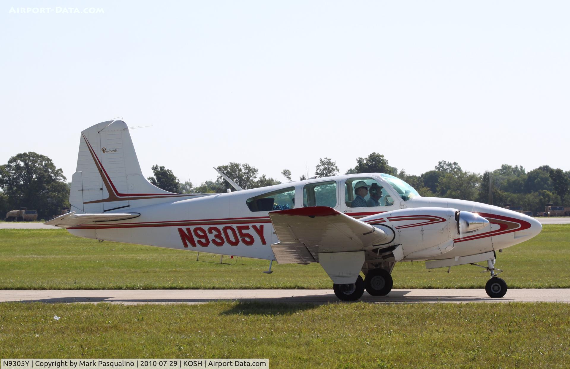 N9305Y, 1960 Beech B95 Travel Air C/N TD-438, Beech B95