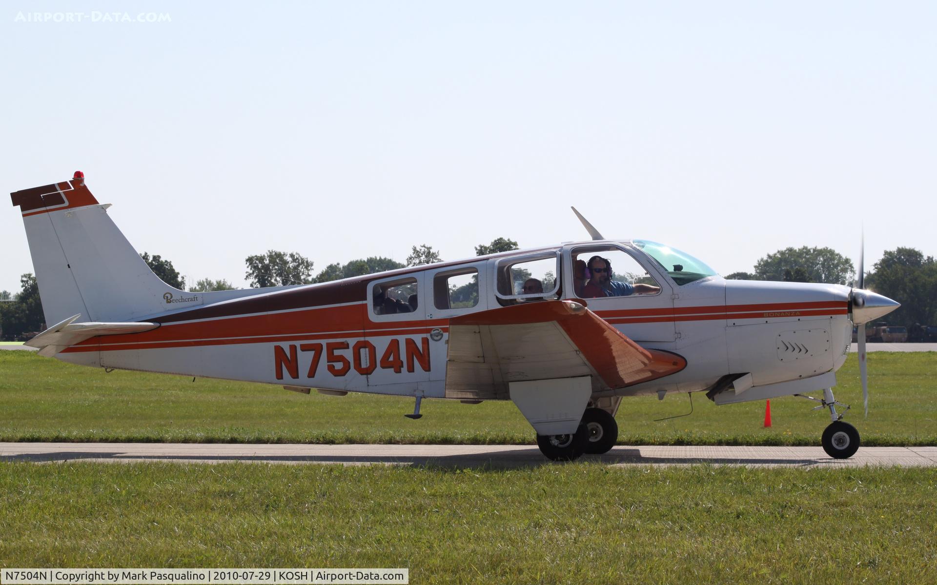 N7504N, 1968 Beech 36 Bonanza C/N E-37, Beech 36