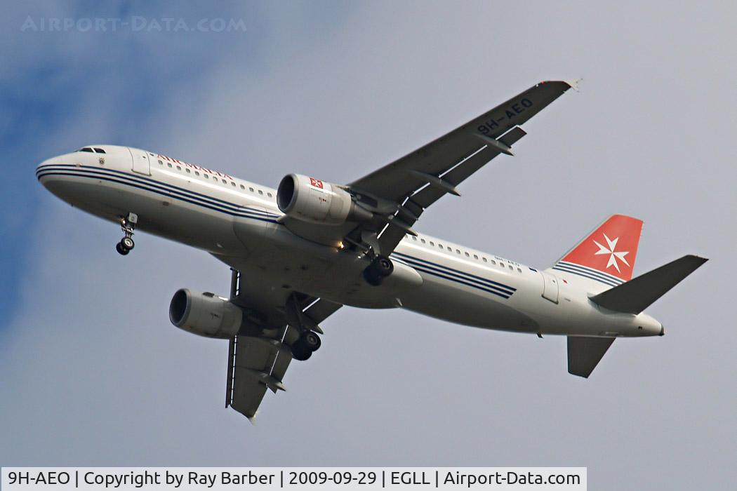 9H-AEO, 2006 Airbus A320-214 C/N 2768, Airbus A320-214 [2768] Air Malta Home~G 29/9/2009