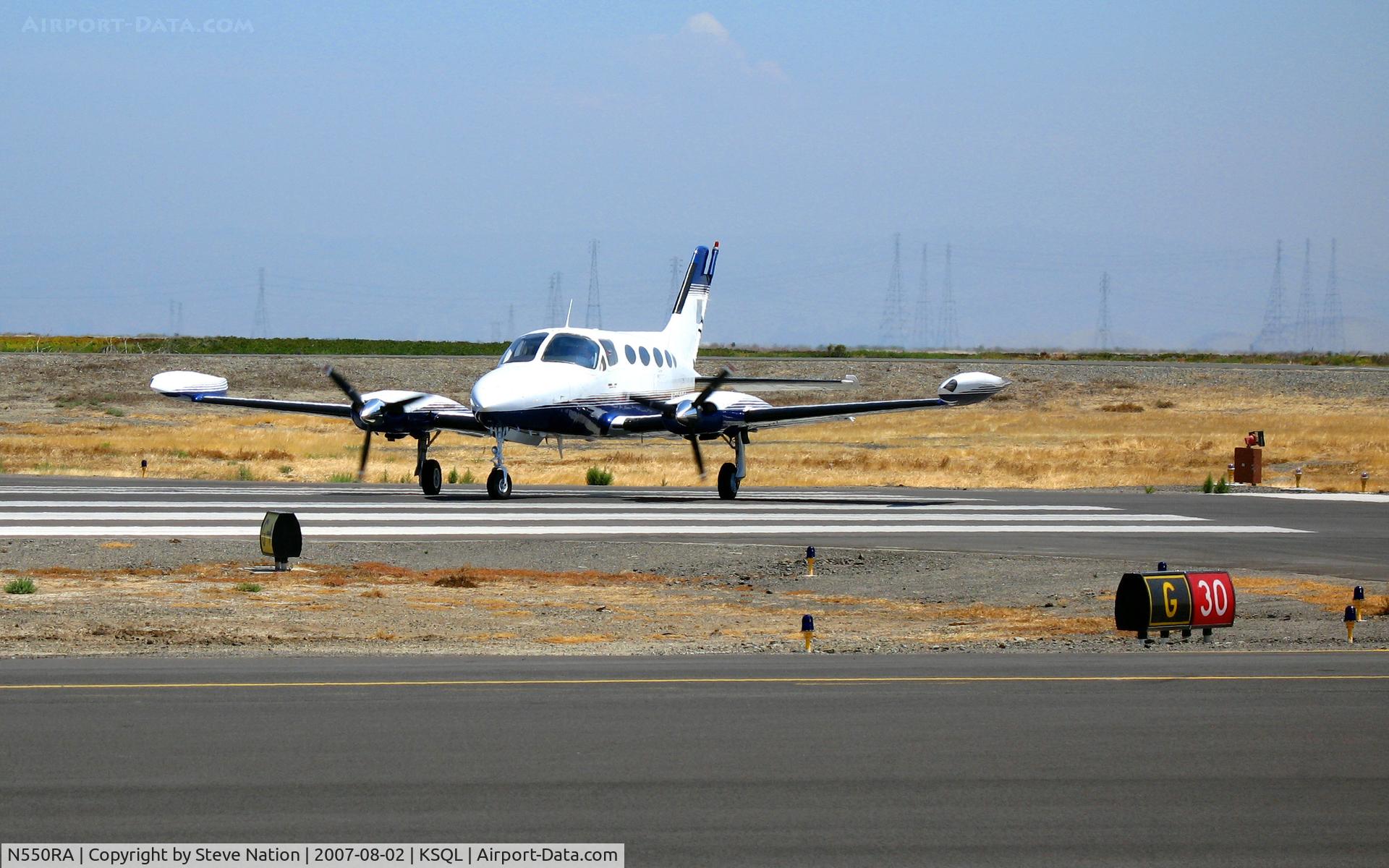 N550RA, 1976 Cessna 414 Chancellor C/N 414-0828, Glenbrook Flyboys 1976 Cessna 414 from Carson City, NV ready for return flight home