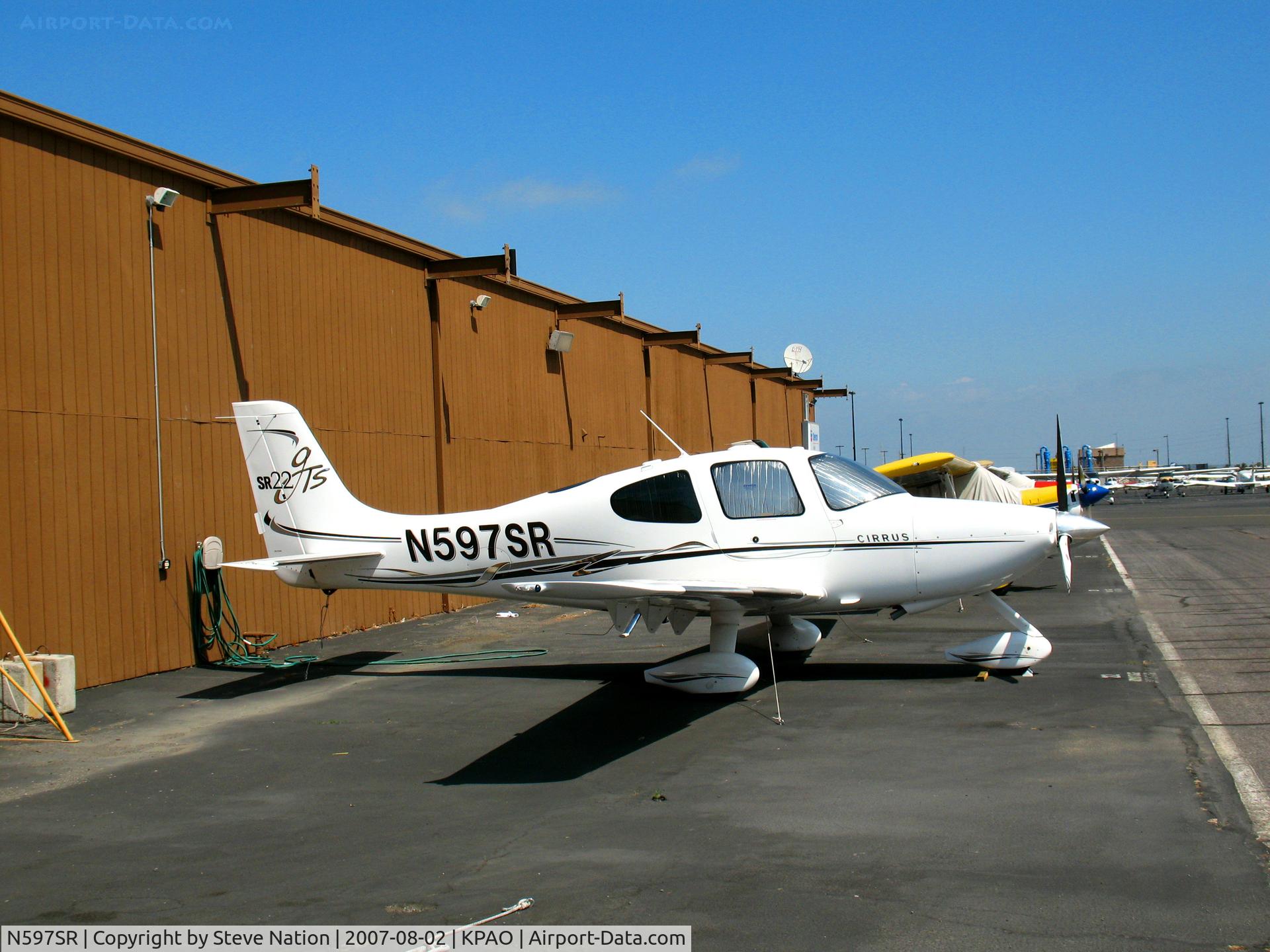 N597SR, 2006 Cirrus SR22 GTS C/N 2023, Locally-based Westwind Aviation of Silicon Valley (flying club) 2006 Cirrus SR22