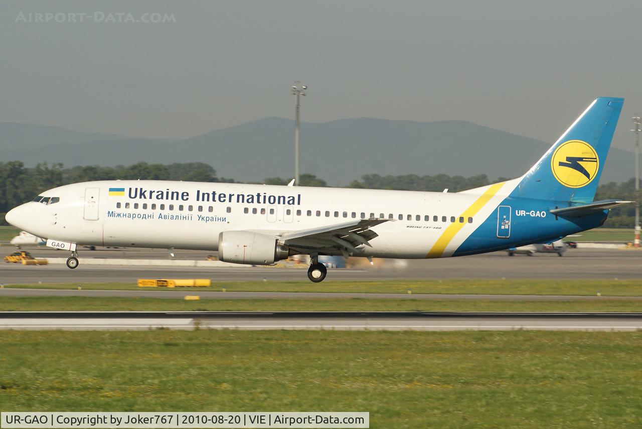 UR-GAO, 1991 Boeing 737-4Z9 C/N 25147, Ukraine International