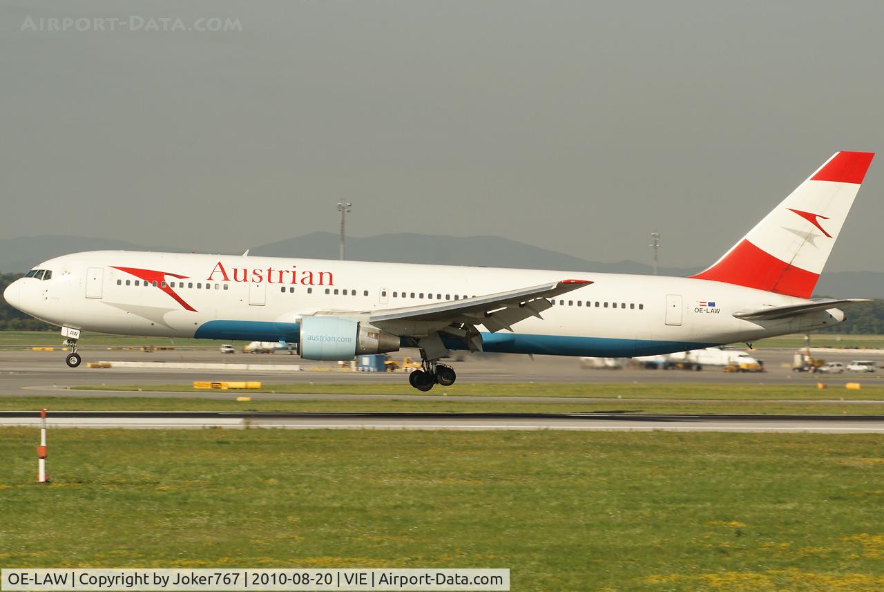 OE-LAW, 1992 Boeing 767-3Z9/ER C/N 26417, Austrian Airlines